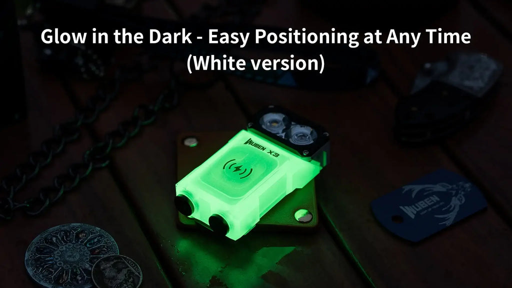 WUBEN X3 Lightok 700 Lumen Wireless Charging EDC Flashlight – Swivel Head, Red & White Light, Charging Box
