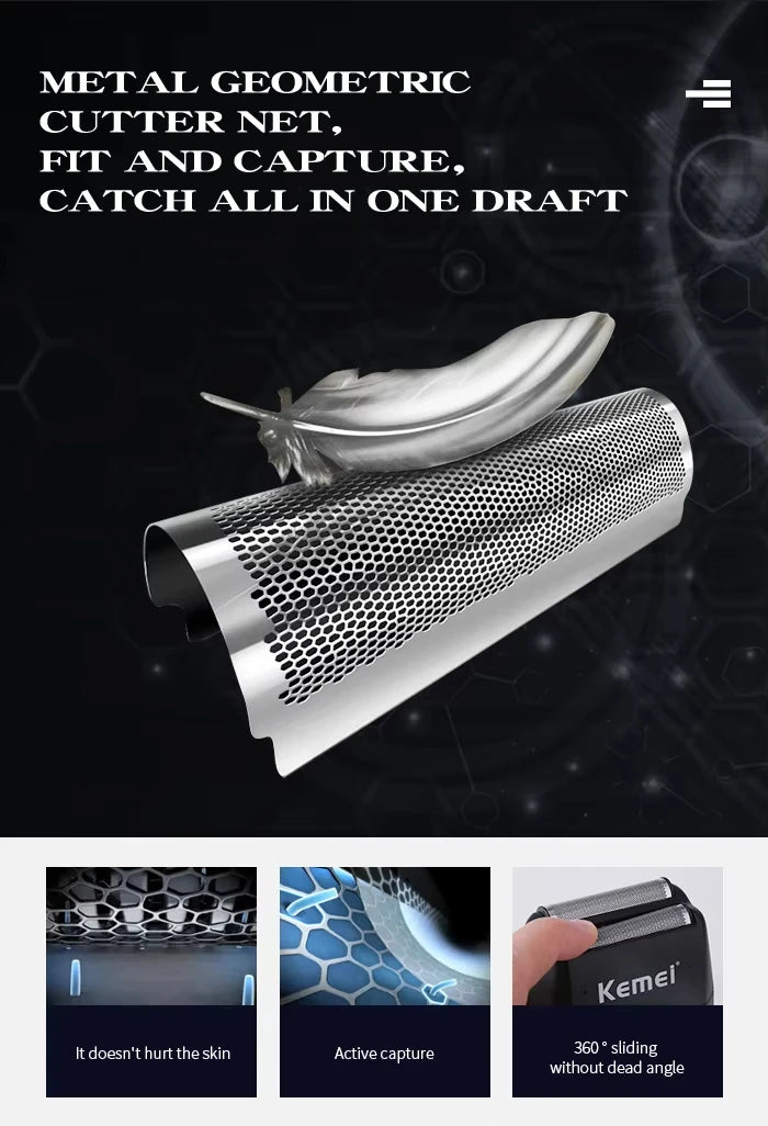 Kemei KM-2299 & KM-1102 USB Rechargeable Hair Clipper Kit – Rotary Motor, 180-Min Runtime