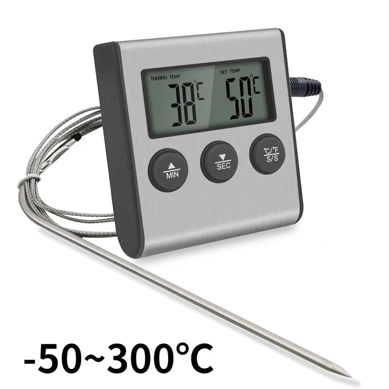 TP700 Digital Wireless Food Thermometer — Remote Probe for BBQ, Grill, Oven & Meat