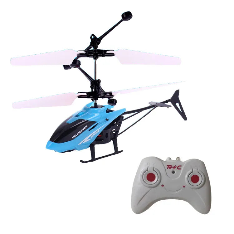 Rechargeable Mini RC Drone – Safe Fall-Resistant Helicopter Toy with Decorative Patterns
