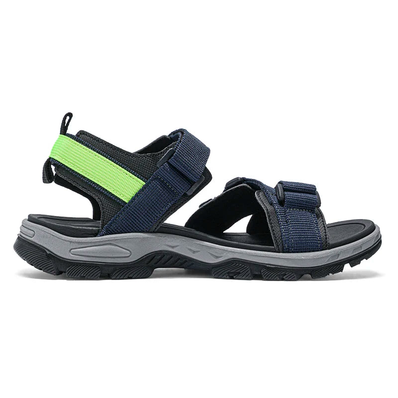 Men's Casual Outdoor Sport Sandals — Adjustable Ankle-Wrap Beach & Hiking Sandals