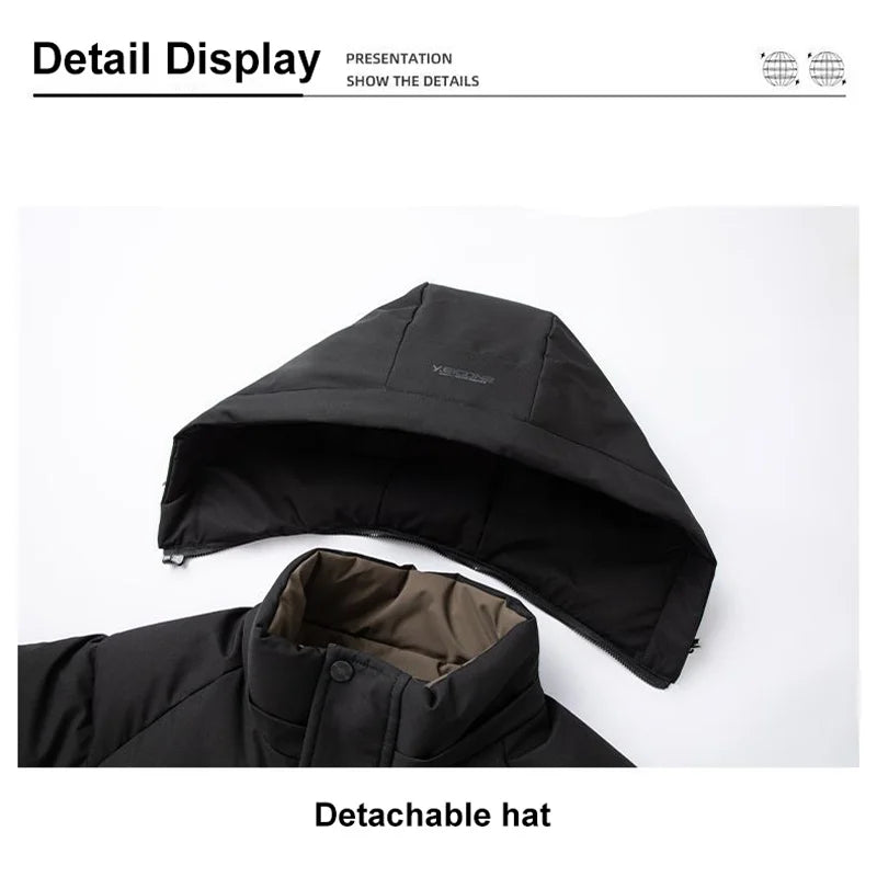 Men's Graphene Windproof Hooded Jacket — Lightweight Technical Outer Shell