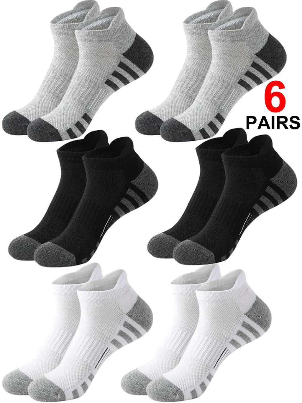 Cushioned Ankle Athletic Socks – Low-Cut Tab Multipacks