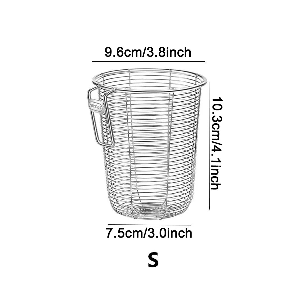 304 Stainless Steel Chopstick Holder & Tableware Drainer Basket – Wall-Hanging Kitchen Utensil Organizer