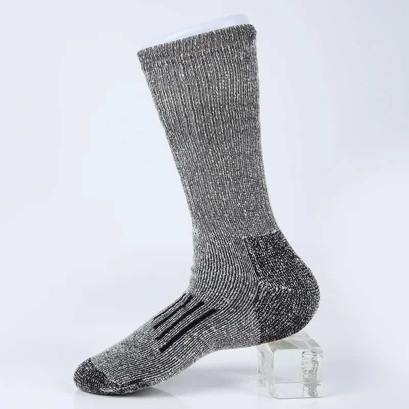 Merino Wool Hiking Crew Socks for Cold Weather