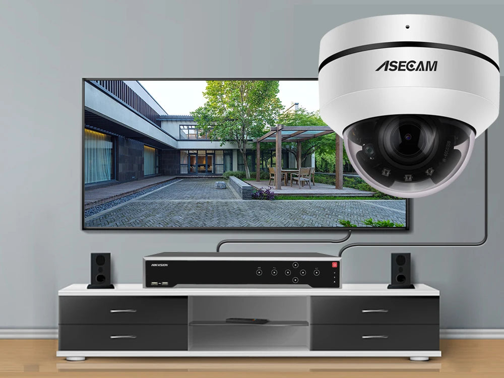 ASECAM 8MP PoE PTZ Security Camera with Optical Zoom