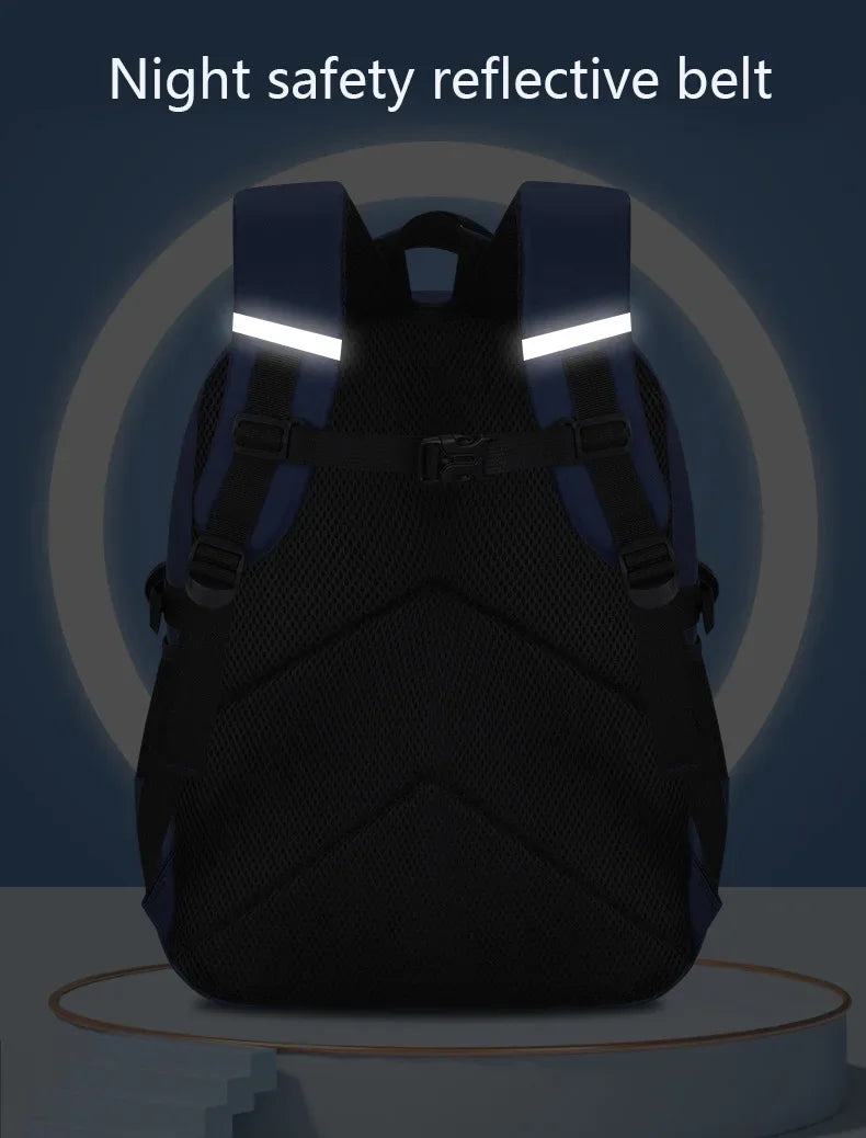 Astronaut Kids School Backpack – Waterproof Oxford Cartoon Book Bag for Boys & Girls Ages 2–16