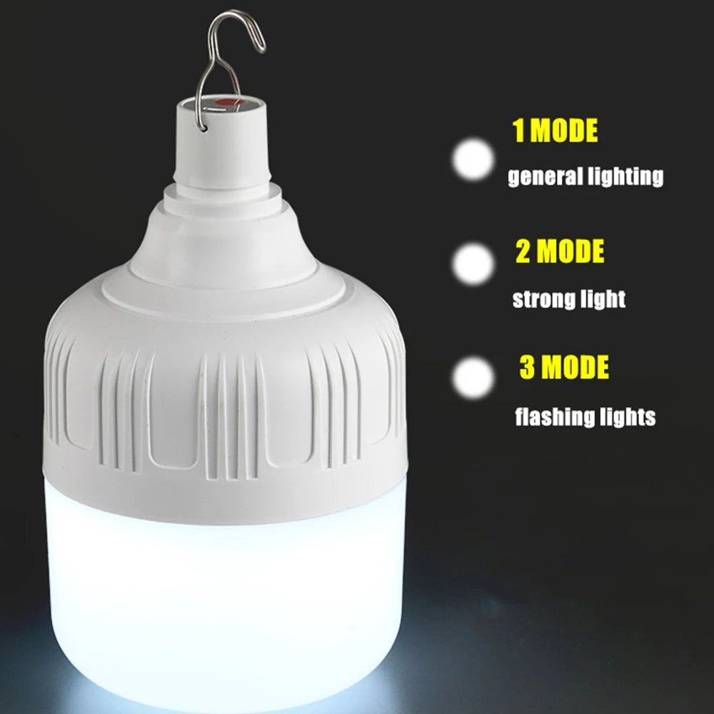 USB Rechargeable LED Emergency Lantern – Multifunctional Portable Camping Light for BBQ, Outdoor & Home