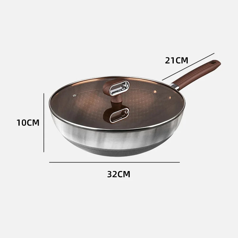 Nonstick Cookware – 32cm Wok, 18cm Milk Pot & 22cm Soup Pot