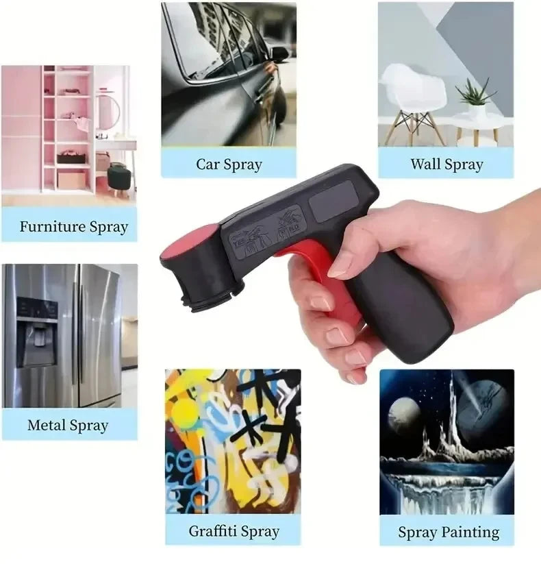 Portable Spray Paint Handle Gun – Universal Reusable Hand Spray Trigger for Car Color Film & DIY