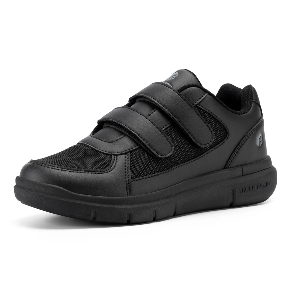 Men's Extra Wide Diabetic Flat Shoes – Orthopedic Wide Fit for Elderly Neuropathy, Swollen Feet & Foot Pain Relief