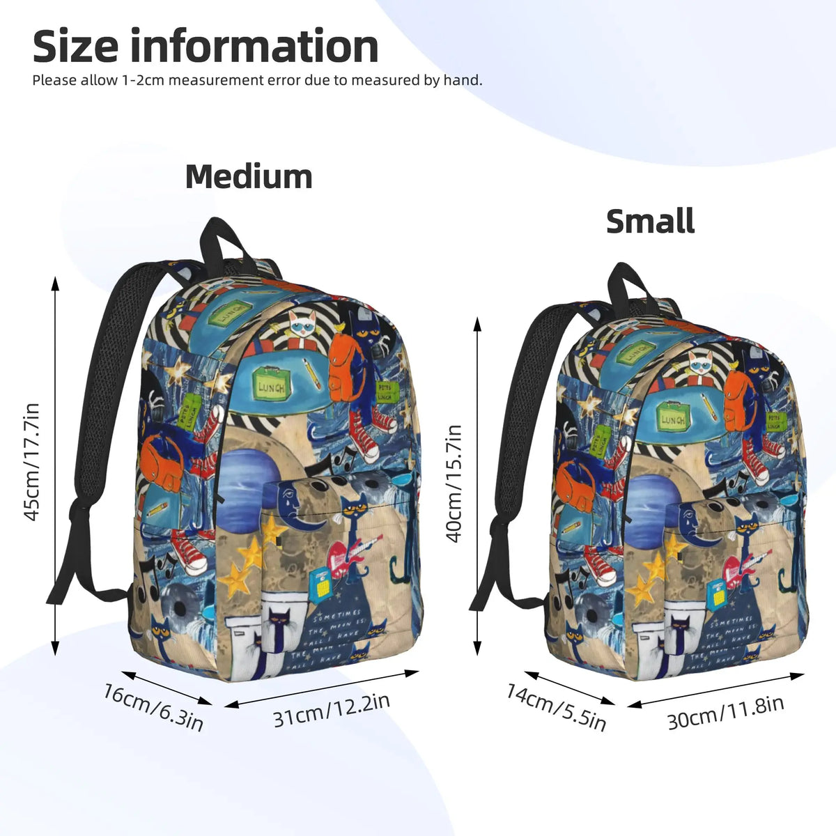 Pete the Cat Canvas Backpack – Everyday School Bag