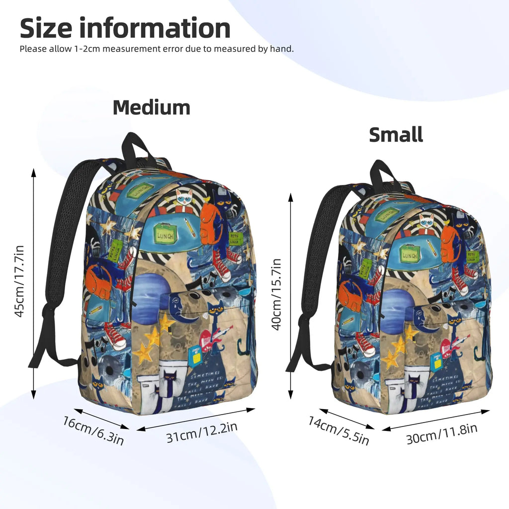 Pete the Cat Canvas Backpack – Everyday School Bag