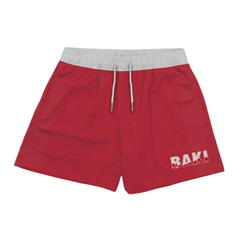 Anime Print Quick-Dry Sport Shorts — Graphic Athletic Shorts