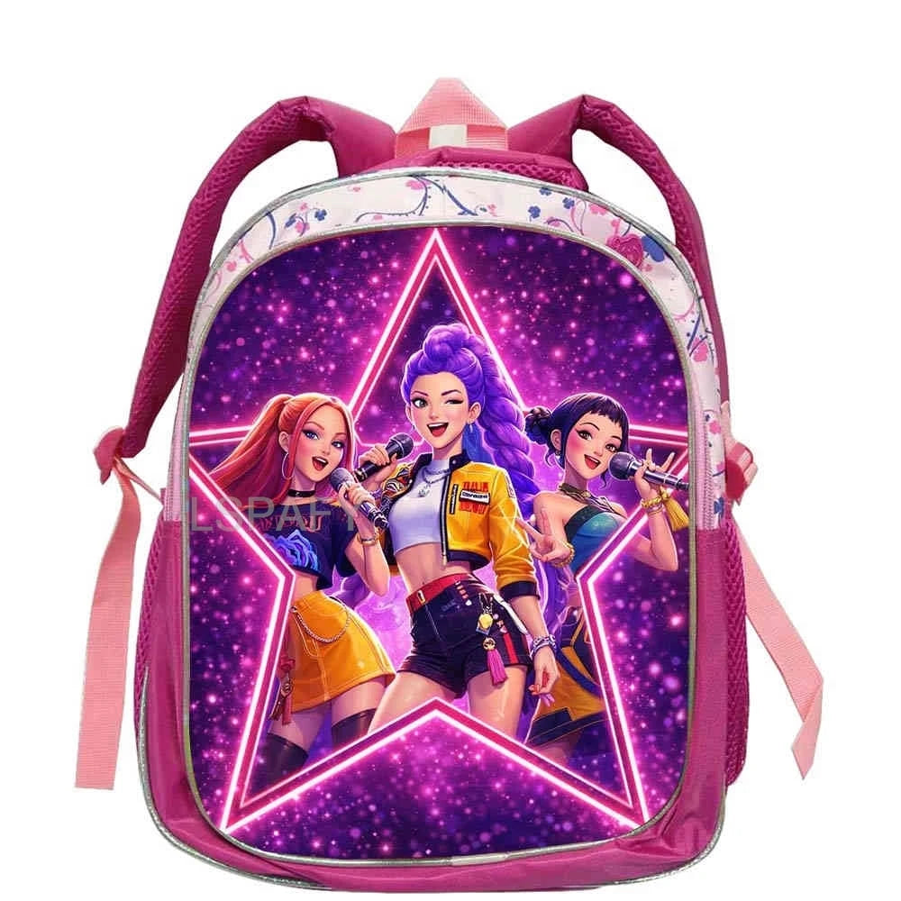 KPop Character Kids Backpack – Lightweight 12-Inch School Bag