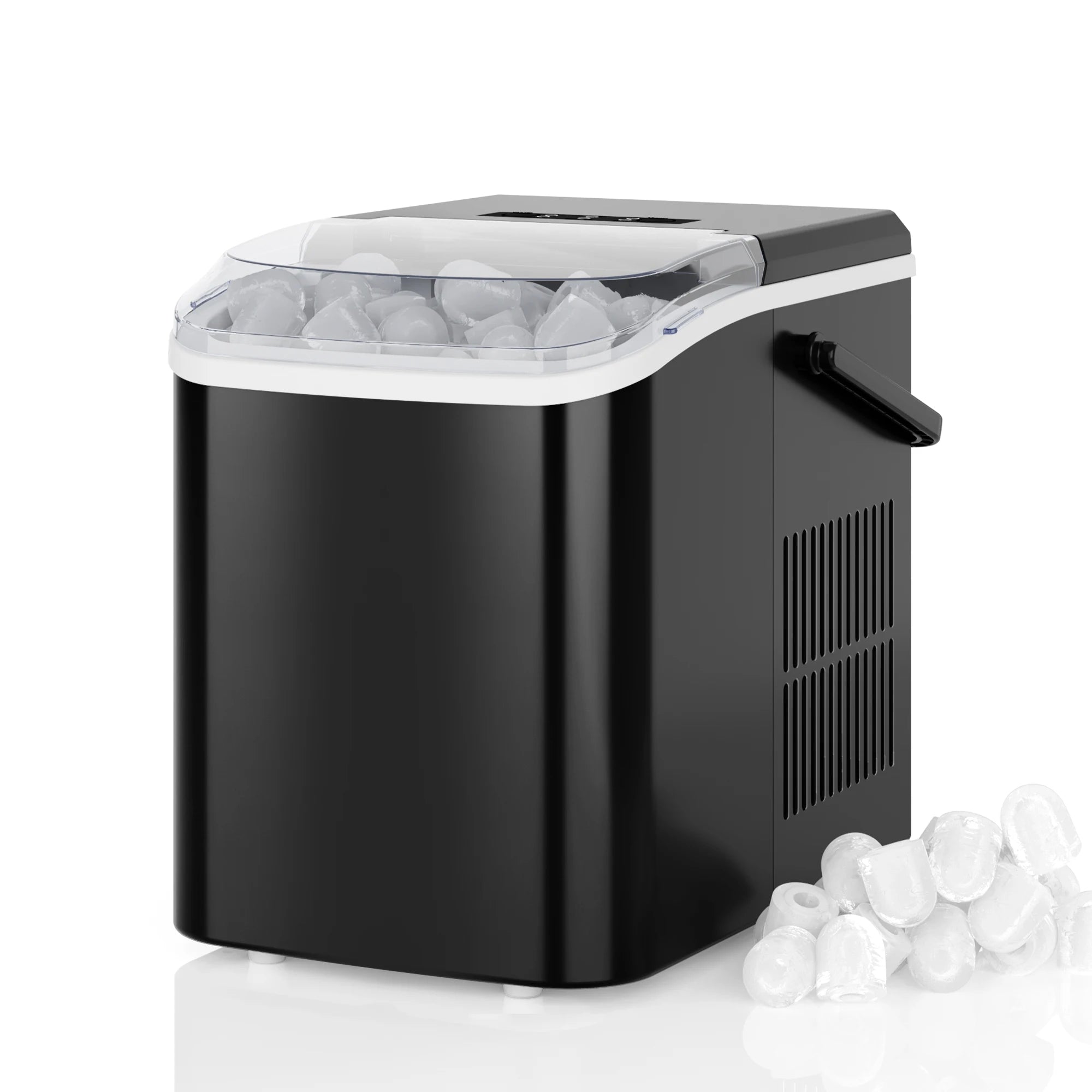 Portable Countertop Ice Maker — 9 Bullet Ice Cubes in 6 Min, Self-Cleaning, Quiet