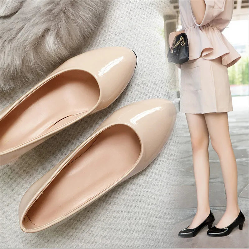 Women's Round-Toe Pumps with 5.5cm Heels