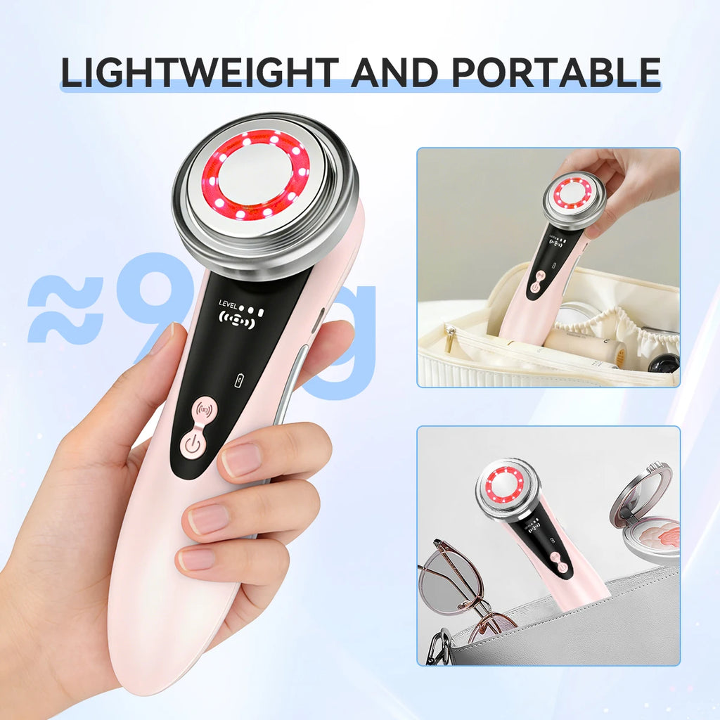 EMS Microcurrent Facial Tightening Massager – Portable Electric Skin Care Tool for Daily Lifting & Firming