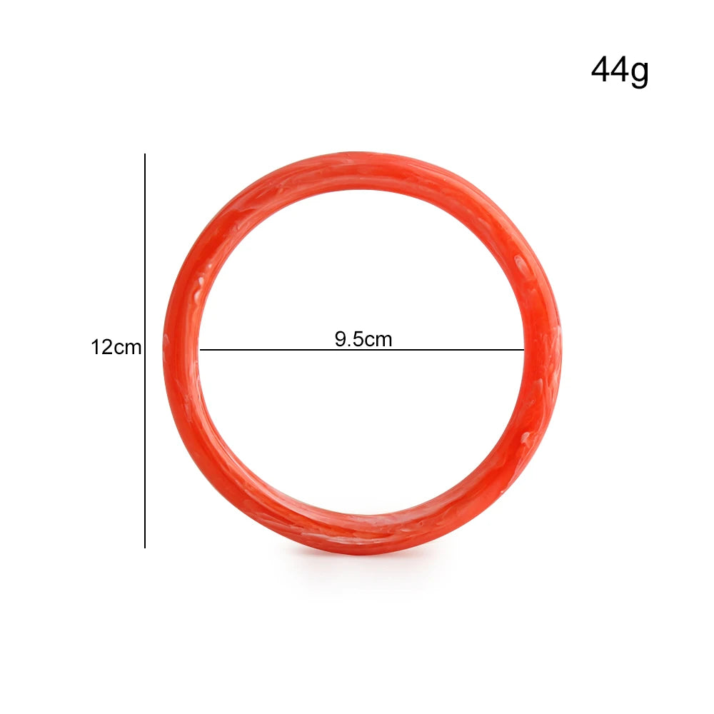 Circle Resin Bag Handles O-Ring DIY Accessories — 2PCS Removable Plastic Wallet Rings