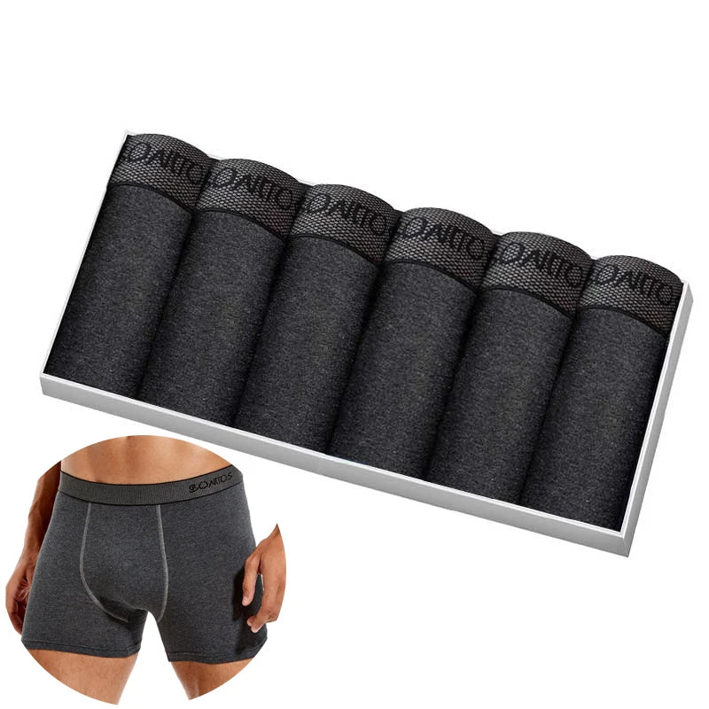 Men's Cotton Stretch Boxer Briefs, 6-Pack