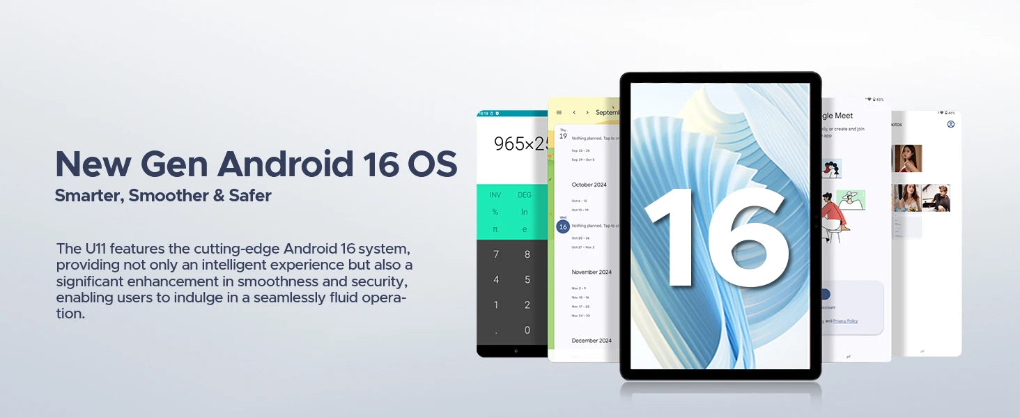 DOOGEE U11 11" Android 15 Tablet – 90Hz Display, 4GB RAM, 128GB ROM, 8580mAh, Dual Speaker, Widevine L1