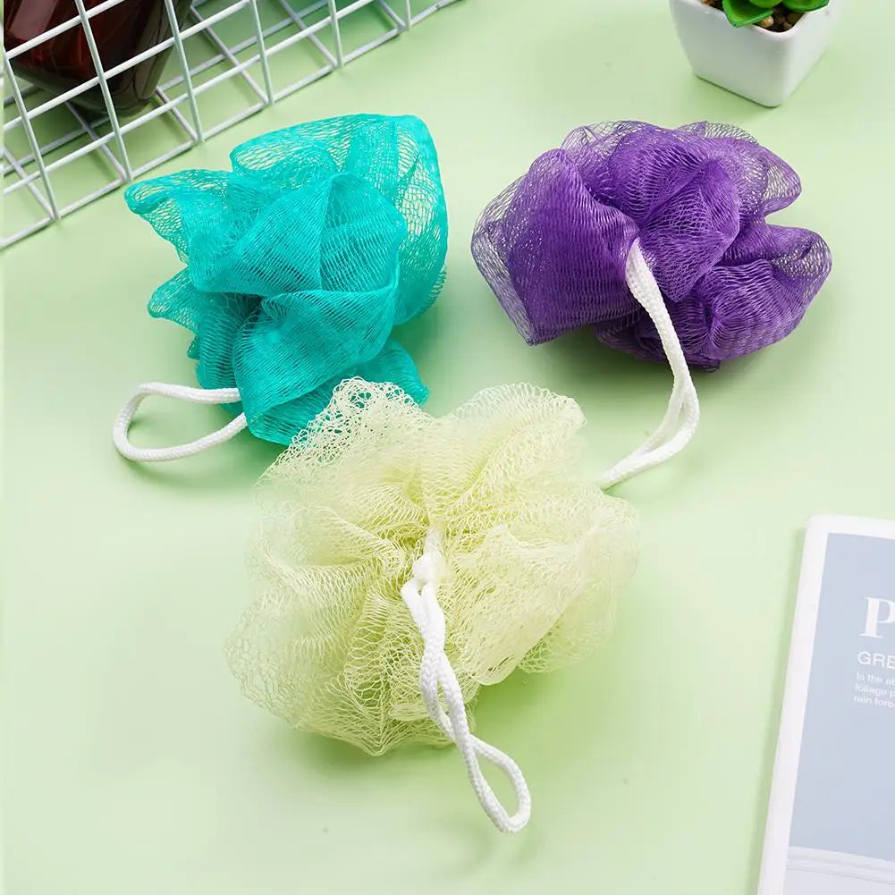 Soft Mesh Foaming Bath Sponge Ball – Exfoliating Body Scrubber & Skin Cleaner