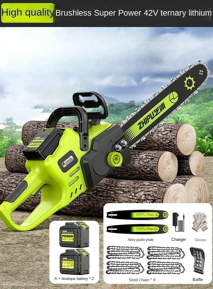 Portable Handheld Electric Saw — Cordless Mini Chainsaw for Wood Cutting