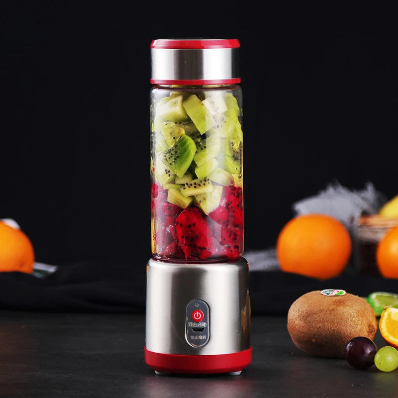 Multifunction Portable USB Rechargeable Blender – Electric Fruit Mixer, Orange Juicer & Milkshake Maker