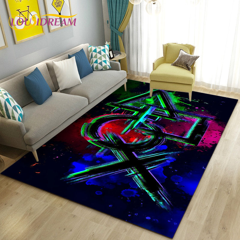 3D Game Controller Area Rug – Non-Slip Kids Carpet for Bedroom, Living Room & Playroom