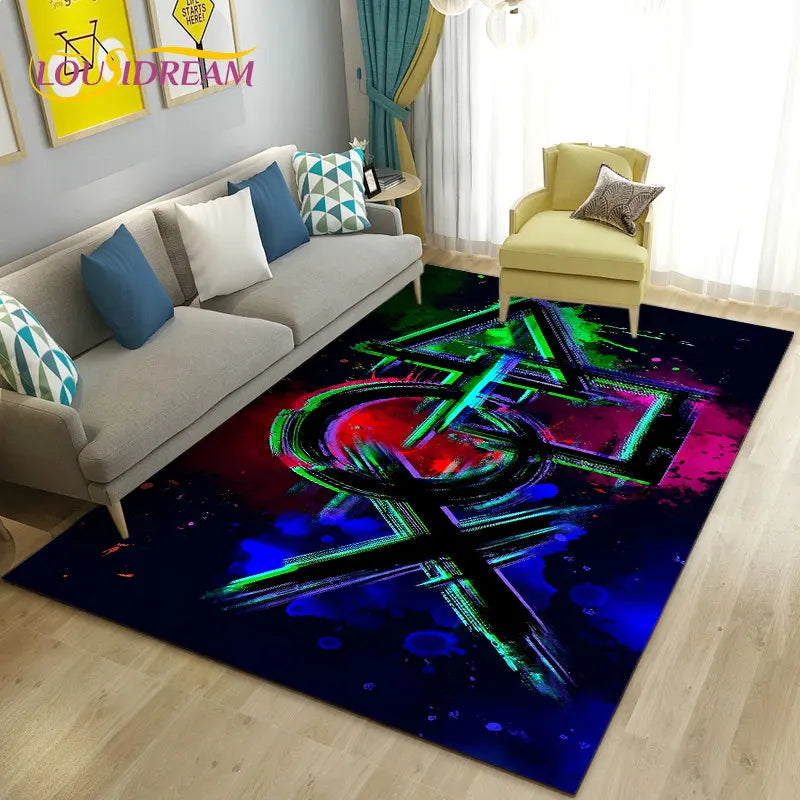 3D Game Controller Area Rug – Non-Slip Kids Carpet for Bedroom, Living Room & Playroom