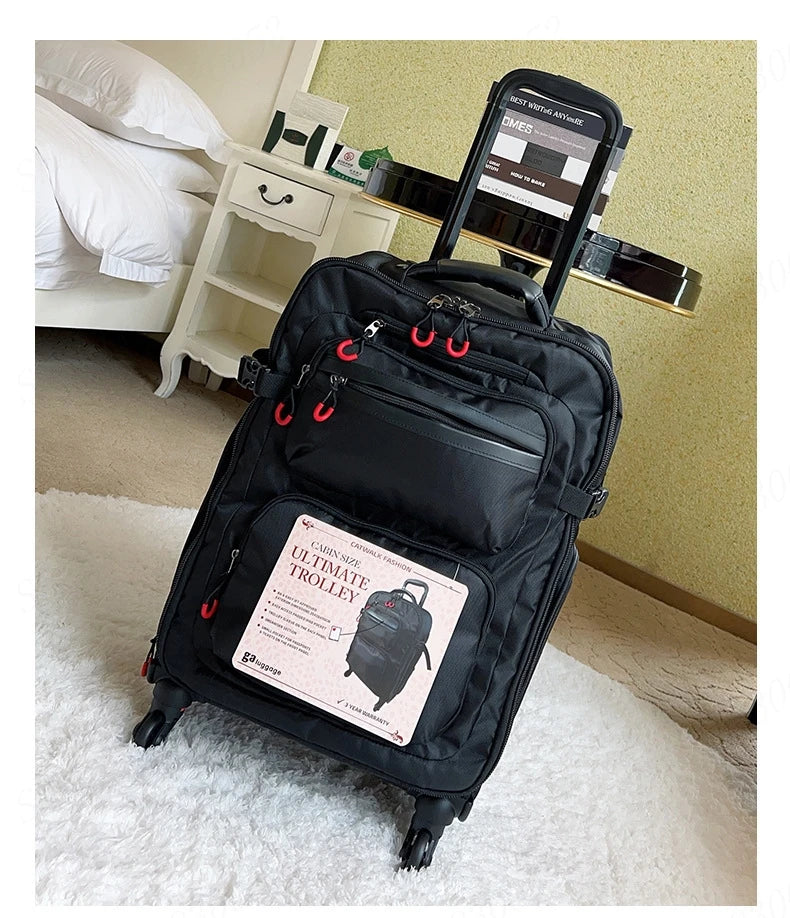Wheeled Laptop Backpack – Waterproof Cabin Travel Bag