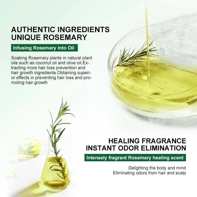 PURC Rosemary Oil Hair Treatment Ginger Hair Care Products for Men Women Smoothing Anti-Frizz Hair Care