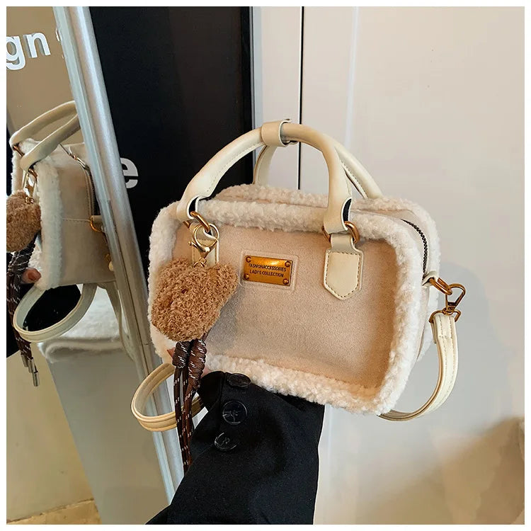 Plush Crossbody Bags for Women Shoulder Bags Versatile Purse and Handbags Designer Bag Female Bags Сумка Женская Bolsos Mujer