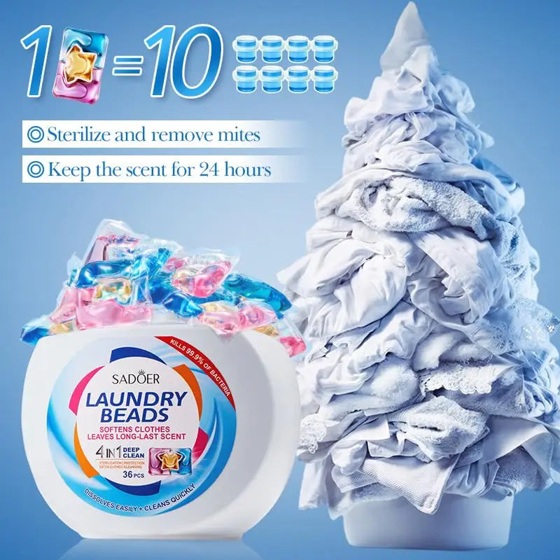 Deep Clean Without the Irritants — Laundry Detergent Pods | 36 Count, Unscented, Hypoallergenic, Sensitive Skin Safe