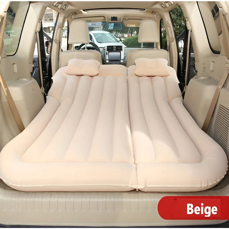 Car Air Inflatable Travel Mattress Bed — Universal Back Seat Camping Mat