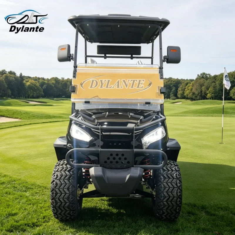 4-Wheel Drive Electric Golf Cart — 5000W Motor, 4-Seat Passenger UTV Electric Cart for Adults