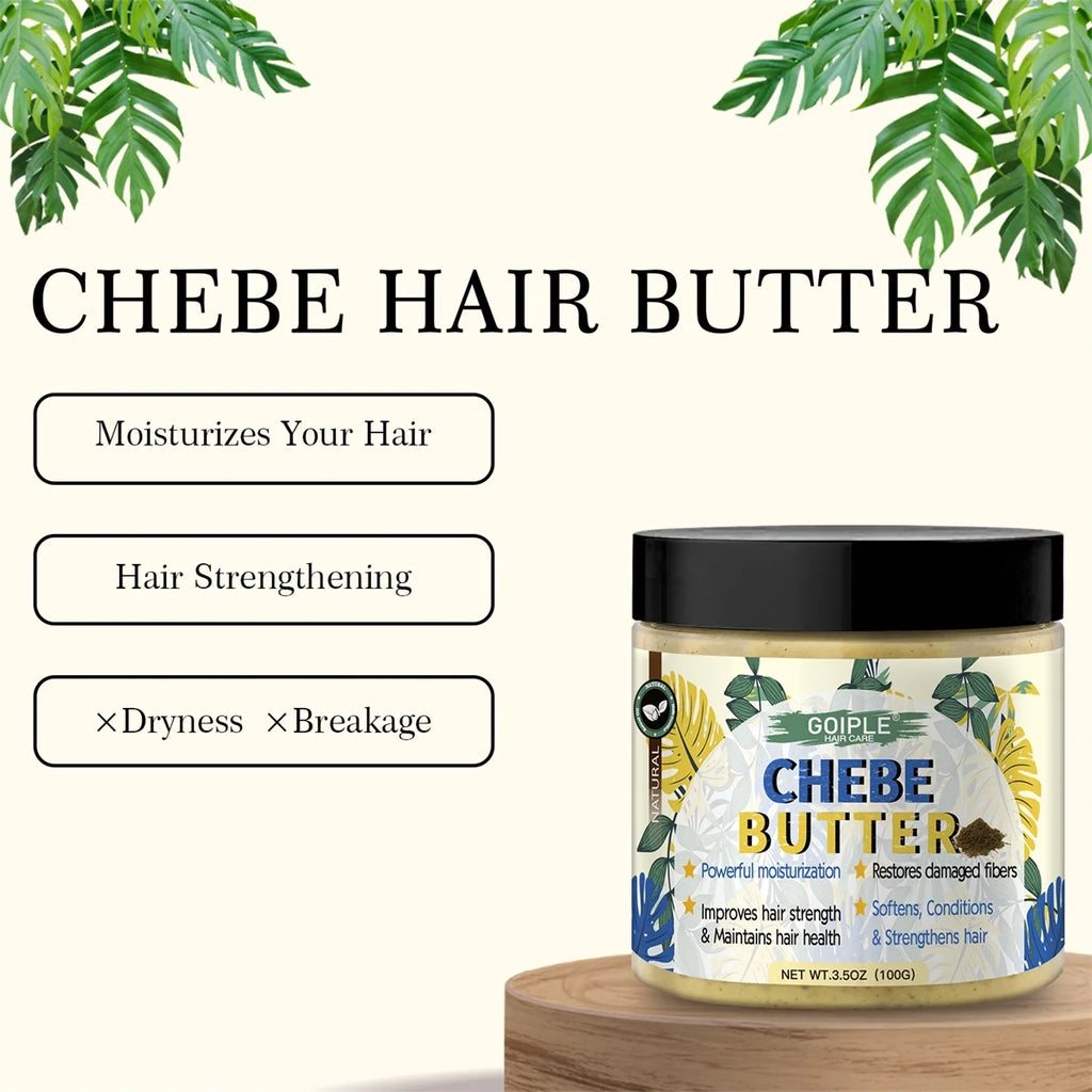 GOIPLE Chebe Hair Care Products Deep Nourish & Moisturize Conditioner Smoothing Anti-loss Breakage Hair Oil or Butter or Powder