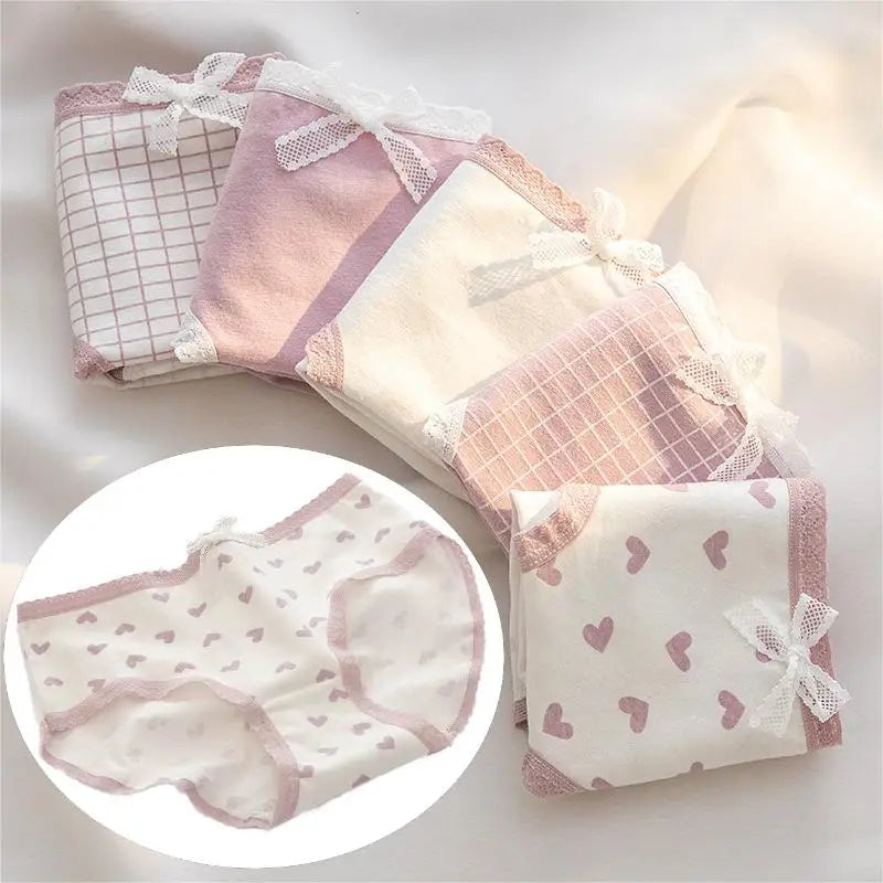 Women's Printed Cotton Stretch Briefs, 5-Pack