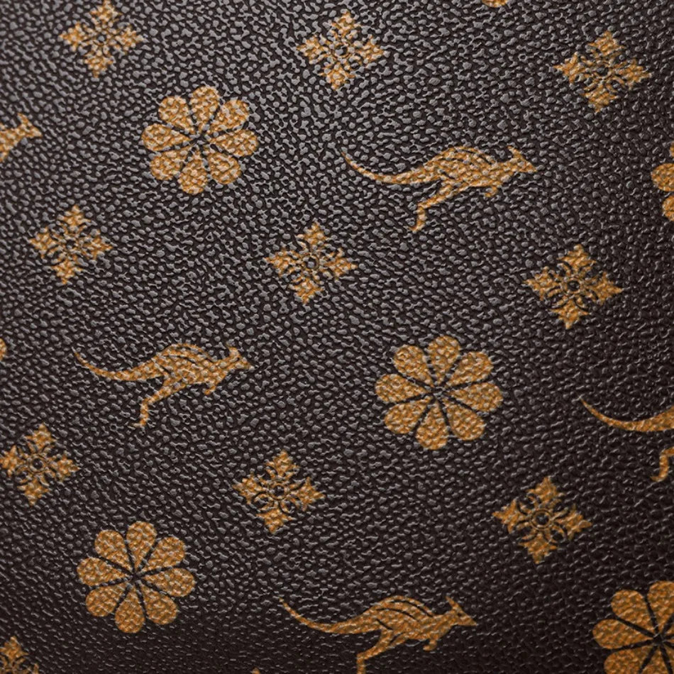 Women's Luxury Leather Backpack – Vintage Print Tassel Fashion Bag