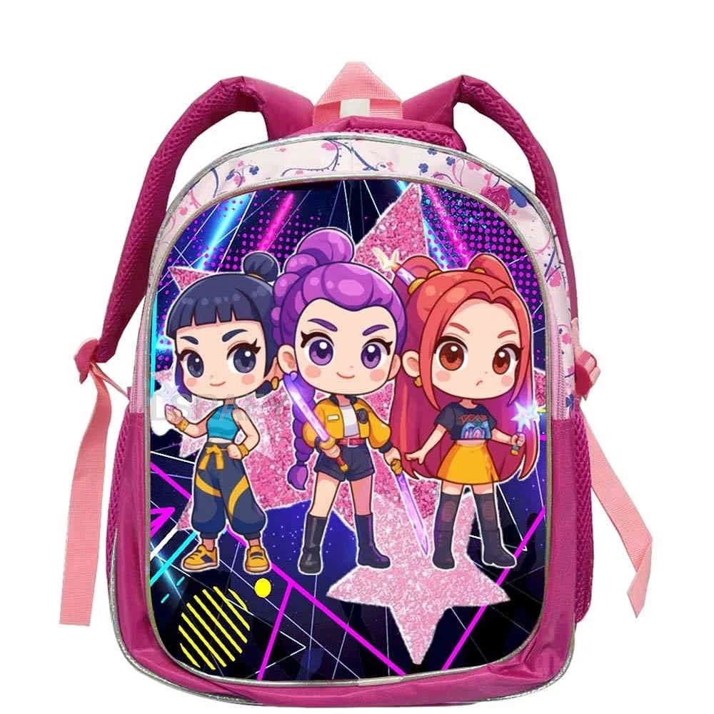 KPop Character Kids Backpack – Lightweight 12-Inch School Bag