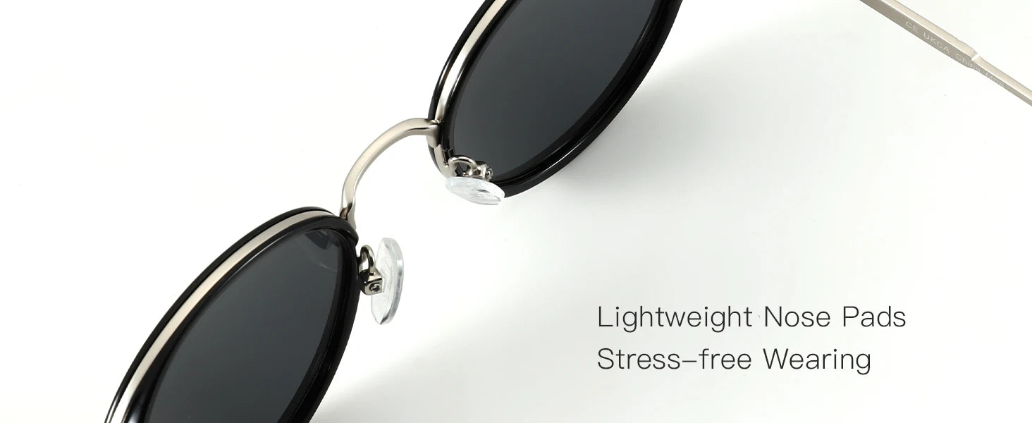 ZENOTTIC Steampunk Round Polarized Sunglasses | Mirror Vintage Shades UV400 for Men & Women