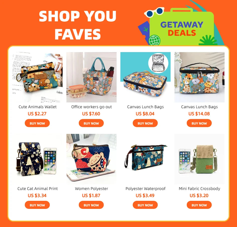 Cute Animal Coin Purse – Kawaii Zipper Wallet & Card Holder for Women, Girls & Students