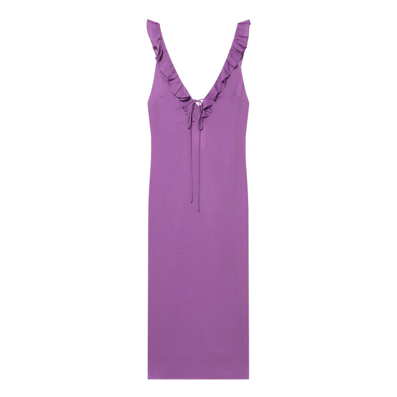 Ruffled Wrinkled Chic Personality Dress — Casual Spring Summer Women's Fashion Dress