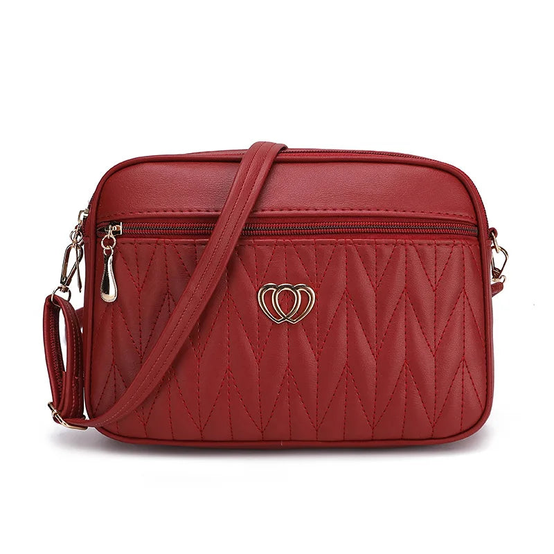 Soft PU Alligator Flap Crossbody Bag – Tassel Shoulder Purse for Women
