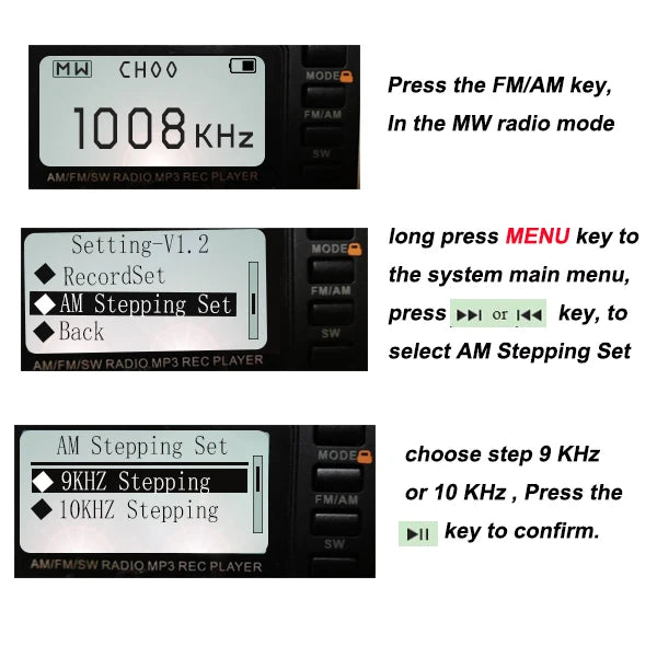 RETEKESS V115 Portable FM AM SW Radio — Rechargeable with USB