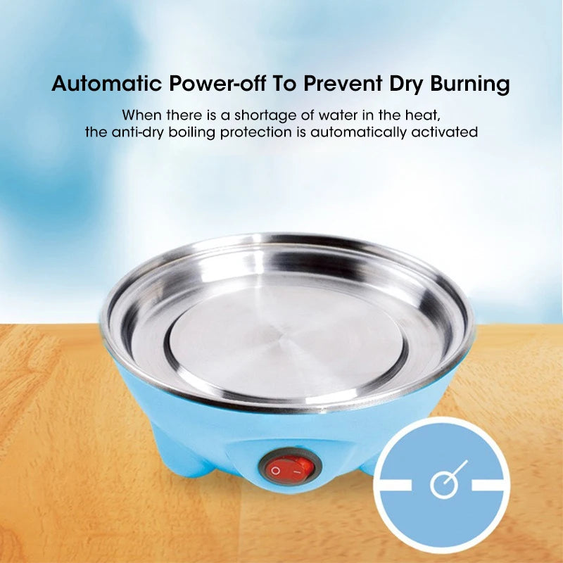7-Egg Electric Egg Cooker – Auto Power Off, Steamed & Boiled Eggs Breakfast Maker