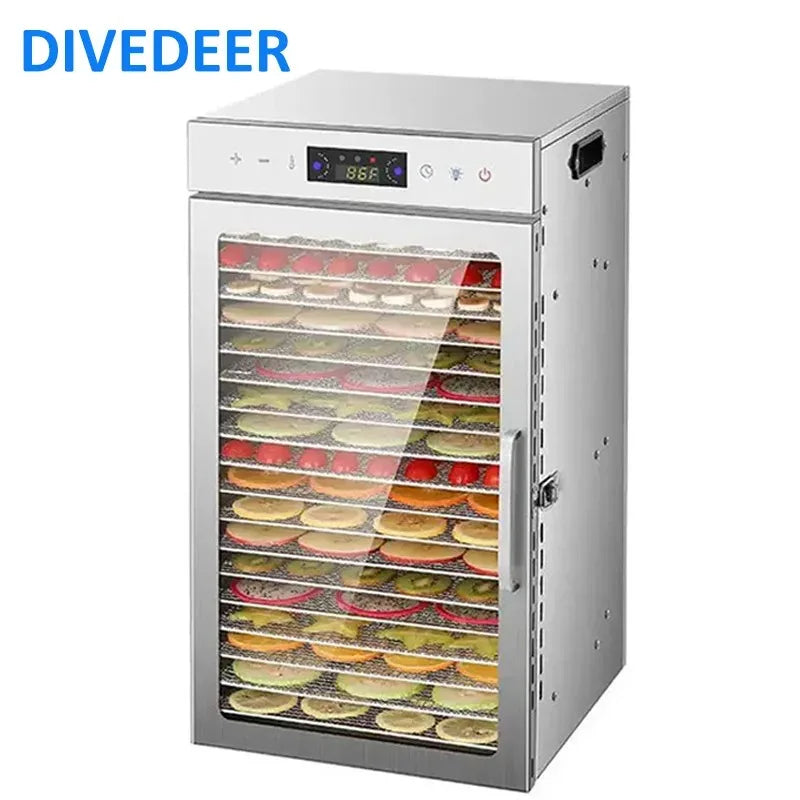 6–18 Layer Touch Screen Food Dehydrator — Intelligent Air Drying for Fruits, Meat & Jerky