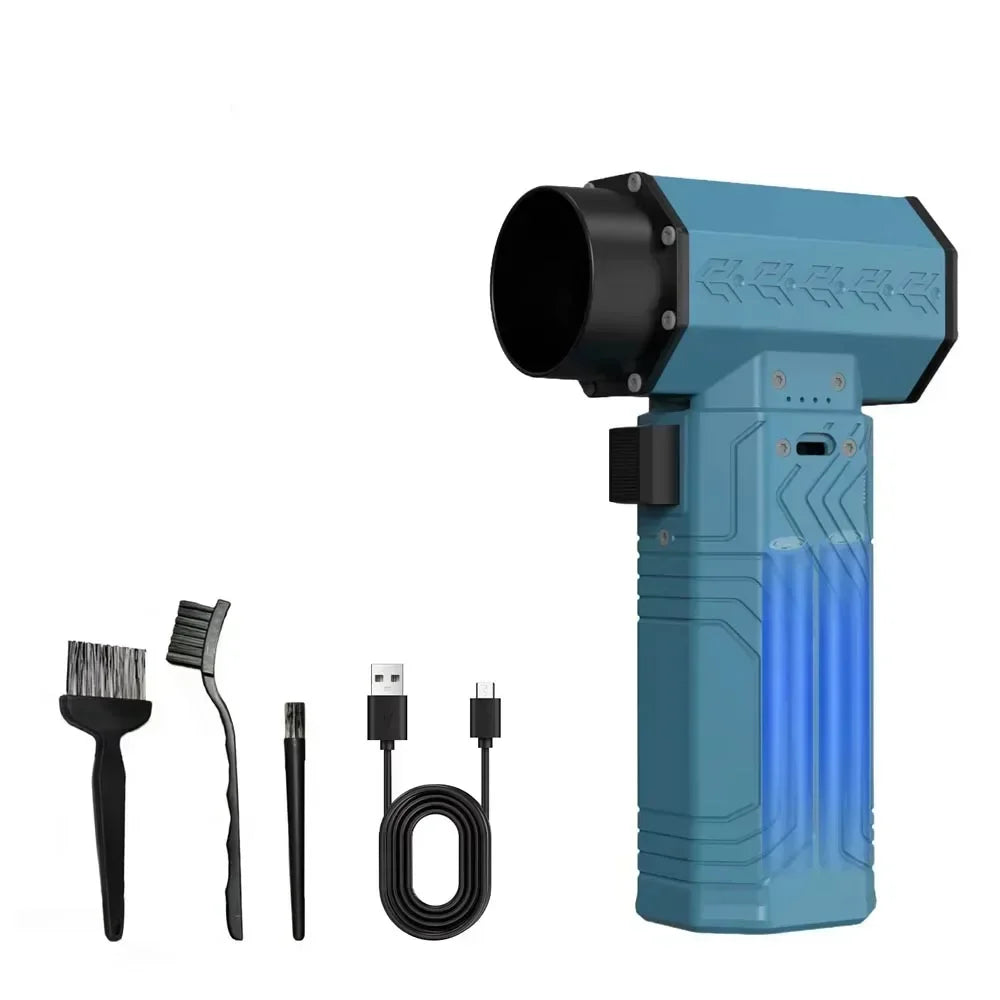 880000RPM Turbo Jet Fan Air Blower – 10000mAh 600g Thrust Brushless Duster for Car & Leaf Removal