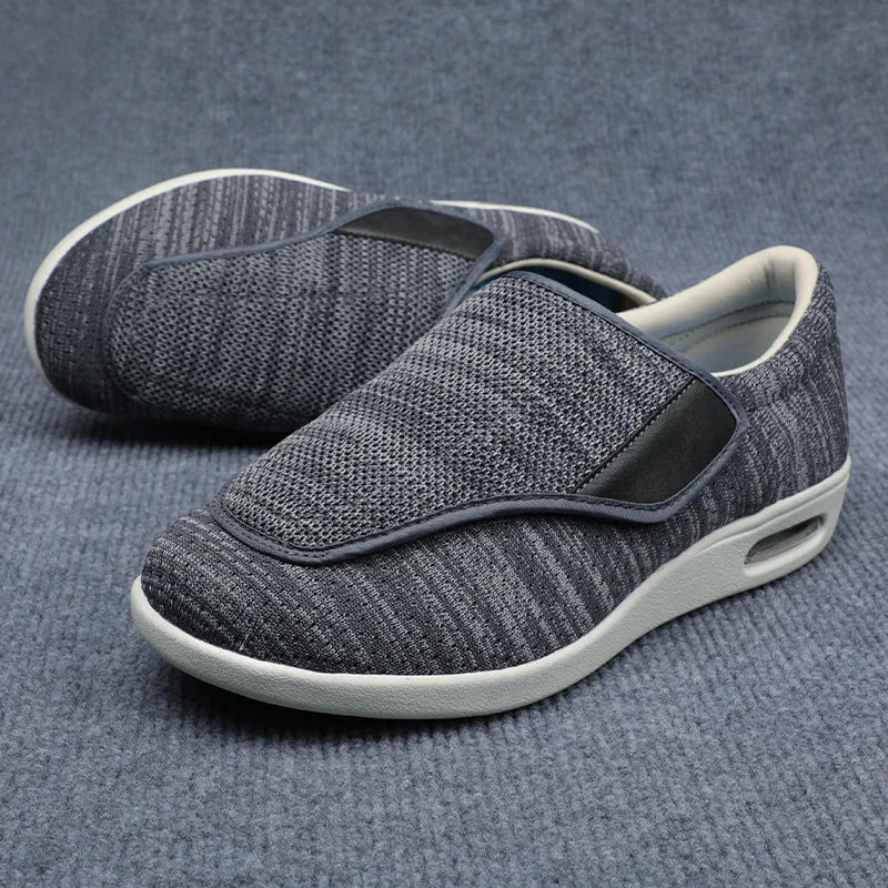 Women's Orthopedic Wide Walking Shoes – Soft Adjustable Diabetic Shoes for Swollen Feet, Bunion, Hallux Valgus & Elderly Comfort