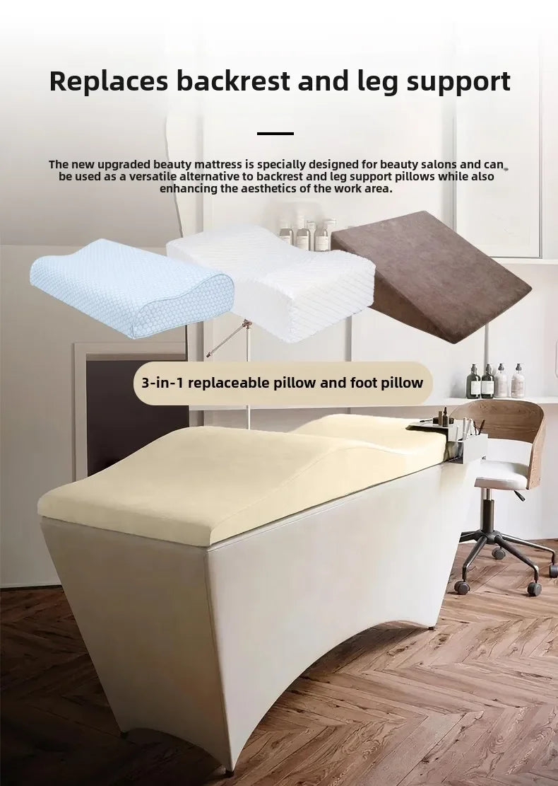 Premium Lash Bed Foam Topper – Ergonomic Contoured Cushion for Beauty Salon & Spa